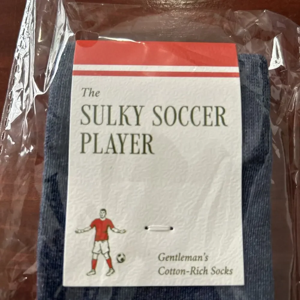 NWT! The Sulky Soccer Player Gentleman’s Cotton-Rich Socks Men's Size USA 8-13